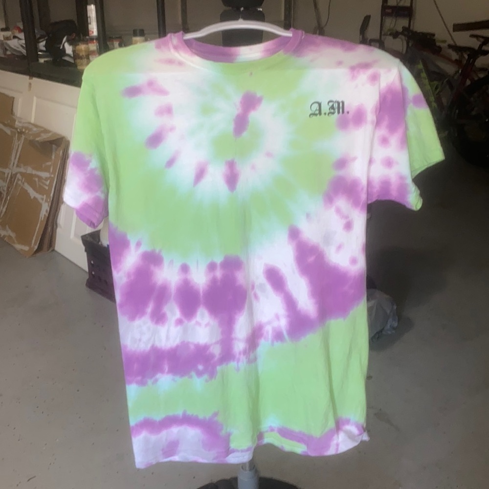 Medium A.M. Heat tie dye unisex shirt